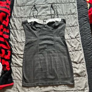 Black Mini Dress with Elegant Design